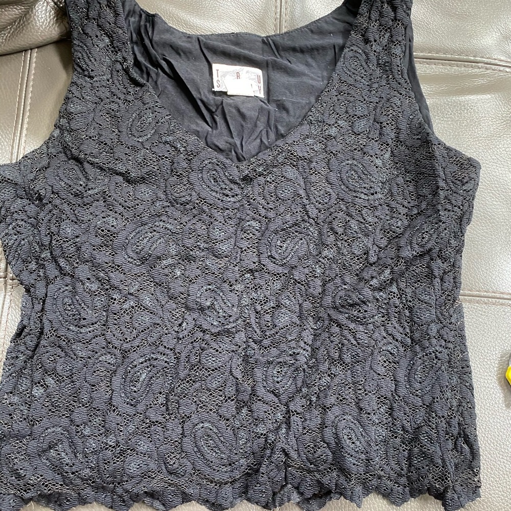 Black lace top